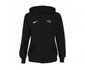 Women New England Patriots Stadium Rally Full Zip Hoodie Black