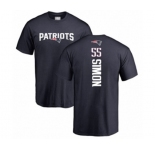 Football New England Patriots #55 John Simon Navy Blue Backer T-Shirt