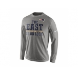 Men's New England Patriots Nike Charcoal 2015 AFC East Division Champions Long Sleeves T-Shirt