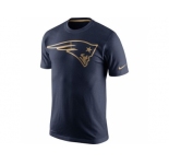 Men's New England Patriots Nike Navy Championship Drive Gold Collection Performance T-Shirt