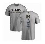 Hockey Vegas Golden Knights #24 Jaycob Megna Gray Backer T-Shirt