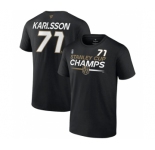 Men's Vegas Golden Knights #71 William Karlsson Black 2023 Stanley Cup Champions Pro Name & Number T-Shirt