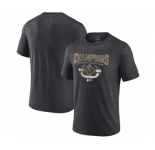 Men's Vegas Golden Knights Heather Charcoal 2023 Western Conference Champions Icing Tri-Blend T-Shirt