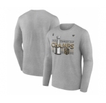 Men's Vegas Golden Knights Heather Gray 2023 Stanley Cup Champions Locker Room Long Sleeve T-Shirt