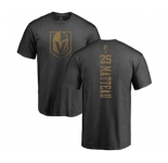 NHL Adidas Vegas Golden Knights #25 Stefan Matteau Charcoal One Color Backer T-Shirt