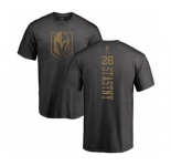 NHL Adidas Vegas Golden Knights #26 Paul Stastny Charcoal One Color Backer T-Shirt