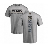 NHL Adidas Vegas Golden Knights #26 Paul Stastny Gray Backer T-Shirt