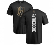 NHL Adidas Vegas Golden Knights #27 Shea Theodore Black Backer T-Shirt
