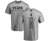 NHL Adidas Vegas Golden Knights #4 Clayton Stoner Gray Backer T-Shirt