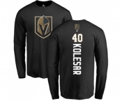 NHL Adidas Vegas Golden Knights #40 Ryan Carpenter Black Backer Long Sleeve T-Shirt