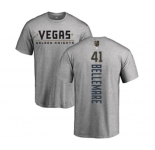 NHL Adidas Vegas Golden Knights #41 Pierre-Edouard Bellemare Gray Backer T-Shirt