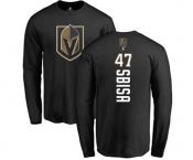 NHL Adidas Vegas Golden Knights #47 Luca Sbisa Black Backer Long Sleeve T-Shirt