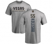 NHL Adidas Vegas Golden Knights #55 Keegan Kolesar Gray Backer T-Shirt