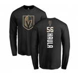 NHL Adidas Vegas Golden Knights #56 Erik Haula Black Backer Long Sleeve T-Shirt