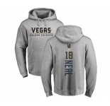 NHL Adidas Vegas Golden Knights #18 James Neal Gray Backer Pullover Hoodie