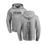 NHL Adidas Vegas Golden Knights #19 Reilly Smith Gray Backer Pullover Hoodie