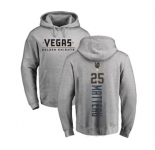 NHL Adidas Vegas Golden Knights #25 Stefan Matteau Gray Backer Pullover Hoodie