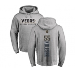 NHL Adidas Vegas Golden Knights #55 Keegan Kolesar Gray Backer Pullover Hoodie