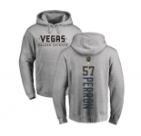 NHL Adidas Vegas Golden Knights #57 David Perron Gray Backer Pullover Hoodie