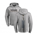 NHL Adidas Vegas Golden Knights #7 Jason Garrison Gray Backer Pullover Hoodie