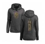 Hockey Women's Vegas Golden Knights #24 Jaycob Megna Charcoal One Color Backer Pullover Hoodie