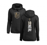 NHL Women Adidas Vegas Golden Knights #18 James Neal Black Backer Pullover Hoodie