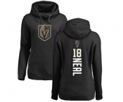 NHL Women Adidas Vegas Golden Knights #18 James Neal Black Backer Pullover Hoodie