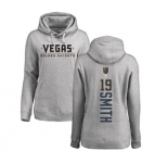 NHL Women Adidas Vegas Golden Knights #19 Reilly Smith Gray Backer Pullover Hoodie