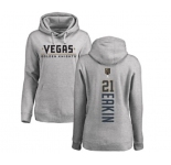 NHL Women Adidas Vegas Golden Knights #21 Cody Eakin Gray Backer Pullover Hoodie