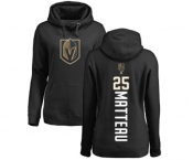 NHL Women Adidas Vegas Golden Knights #25 Stefan Matteau Black Backer Pullover Hoodie