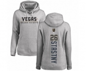 NHL Women Adidas Vegas Golden Knights #26 Paul Stastny Gray Backer Pullover Hoodie