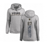 NHL Women Adidas Vegas Golden Knights #67 Max Pacioretty Gray Backer Pullover Hoodie