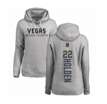 NHL Women's Adidas Vegas Golden Knights #22 Nick Holden Gray Backer Pullover Hoodie