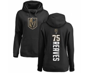 NHL Women's Adidas Vegas Golden Knights #75 Ryan Reaves Black Backer Pullover Hoodie