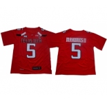 Red Raiders #5 Patrick Mahomes Red Limited Stitched College Jersey