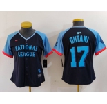 Women's Los Angeles Dodgers #17 Shohei Ohtani Navy 2024 All Star Limited Stitched Jersey