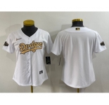 Women's Los Angeles Dodgers Blank White 2022 All Star Stitched Cool Base Nike Jersey