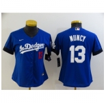 Women's Nike Los Angeles Dodgers #13 Max Muncy Blue City Player Jersey