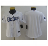Women's Nike Los Angeles Dodgers Blank White Game Champions Authentic Jersey