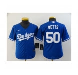 Youth Los Angeles Dodgers #50 Mookie Betts Royal 2020 Cool Base Jersey