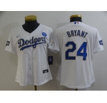 Youth Nike Los Angeles Dodgers #24 Kobe Bryant  White Series Champions Authentic Jersey