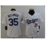 Youth Nike Los Angeles Dodgers #35 Cody Bellinger White Champions Authentic Jersey
