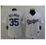 Youth Nike Los Angeles Dodgers #35 Cody Bellinger White Champions Jersey