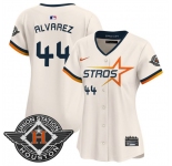Women's Houston Astros #44 Yordan Alvarez Cream 2025 City Connect Limited Stitched Baseball Jersey