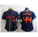 Women's Houston Astros #44 Yordan Alvarez Nike Navy 2022 City Connect Player Jersey