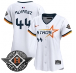 Women's Houston Astros #44 Yordan Alvarez White 2025 City Connect Limited Stitched Baseball Jersey