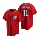 Men's Nike Washington Nationals #11 Ryan Zimmerman Red Alternate Stitched Baseball Jersey