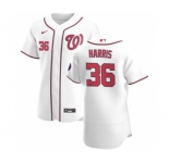 Men's Nike Washington Nationals #36 Will Harris White Home 2020 Authentic Player Baseball Jersey