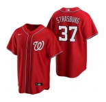 Men's Nike Washington Nationals #37 Stephen Strasburg Red Alternate Stitched Baseball Jersey