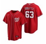 Men's Nike Washington Nationals #63 Sean Doolittle Red Alternate Stitched Baseball Jersey